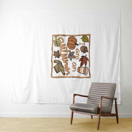 Ich bin ein klassischer Herbst-T - Shirt Wandteppich (Beispiel (Horizontal))