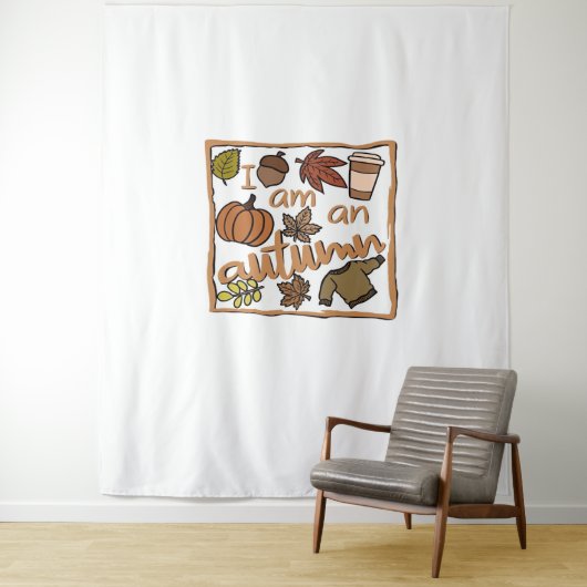 Ich bin ein klassischer Herbst-T - Shirt Wandteppich (Beispiel)