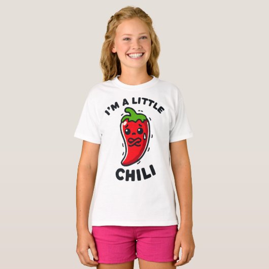 Ich bin ein kleiner Chili scharfer Pfeffer T-Shirt (Vorne ganz)