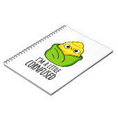 Ich bin ein kleiner Cornfused Funny Mais Pun Notizblock (Linke Seite)