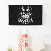 Ich bin ein kleiner Eggstra Funny Rabbit Ostersonn Banner (Insitu)