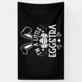 Ich bin ein kleiner Eggstra Funny Rabbit Ostersonn Banner (Vertikal)