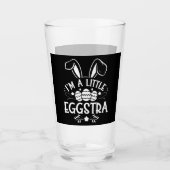 Ich bin ein kleiner Eggstra Funny Rabbit Ostersonn Glas (Vorderseite)