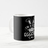 Ich bin ein kleiner Eggstra Funny Rabbit Ostersonn Kaffeetasse (Vorderseite Links)