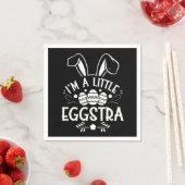 Ich bin ein kleiner Eggstra Funny Rabbit Ostersonn Serviette (Beispiel)
