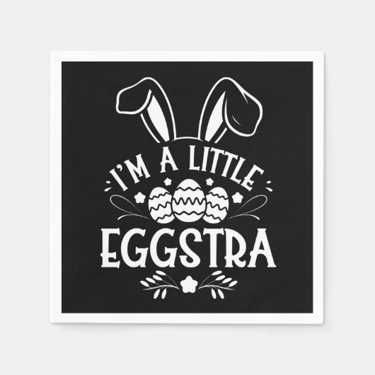 Ich bin ein kleiner Eggstra Funny Rabbit Ostersonn Serviette (Vorderseite)