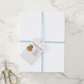 Ich bin ein kleiner Groundhog Geschenkanhänger (Mit Garn)