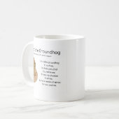Ich bin ein kleiner Groundhog Kaffeetasse (Vorderseite Links)