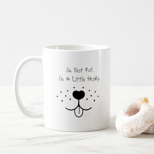 Ich bin ein kleiner Husky - Niedlicher und Unglaub Kaffeetasse (Mit Donut)