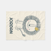 Ich bin ein kleiner König Fleecedecke (Vorderseite (Horizontal))