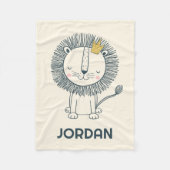 Ich bin ein kleiner König Fleecedecke (Vorderseite)