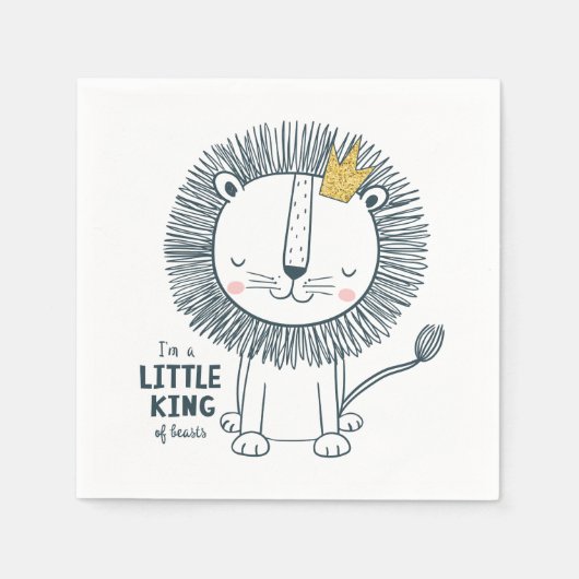 Ich bin ein kleiner König Serviette (Vorderseite)