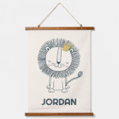 Ich bin ein kleiner König Wandteppich Mit Holzrahmen (Vorderseite)