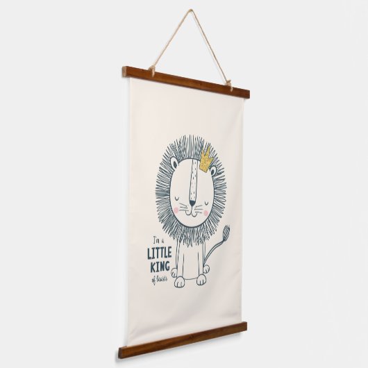 Ich bin ein kleiner König Wandteppich Mit Holzrahmen (Gewinkelt)