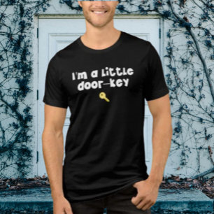 Ich bin ein kleiner Tür-Schlüssel (Dorky) – Lustig Tri-Blend Shirt