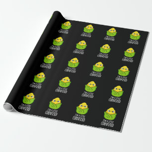 Ich bin ein kleines Cornfused Funny Mais Pun Dark Geschenkpapier