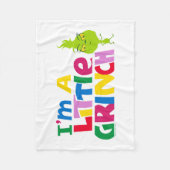 Ich bin ein kleines Grinch-Buntgrafik Fleecedecke (Vorderseite)