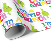 Ich bin ein kleines Grinch-Buntgrafik Geschenkpapier (Rolleneckpunkt)