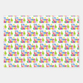 Ich bin ein kleines Grinch-Buntgrafik Geschenkpapier Set (Vorderseite 3)