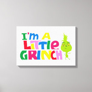 Ich bin ein kleines Grinch-Buntgrafik Leinwanddruck