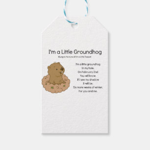 Ich bin ein kleines Groundhog Geschenkanhänger