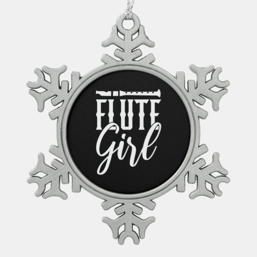 Ich bin ein kleines Mädchen Schneeflocken Zinn-Ornament (Vorderseite)