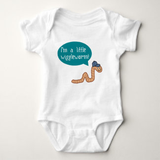 Ich bin ein kleines Wiggle Worm Baby Shirt