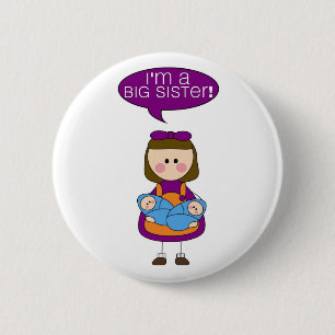 ich bin ein Knopf der großen Schwester Button