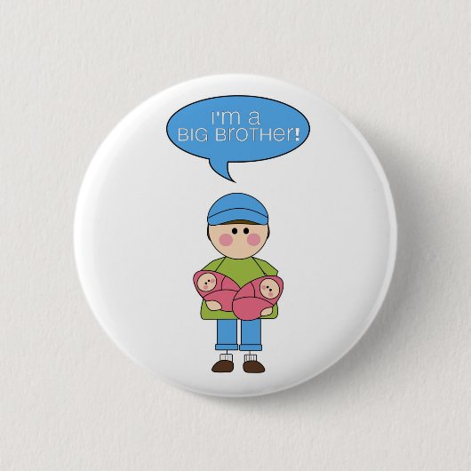 ich bin ein Knopf des großen Bruders Button (Vorderseite)