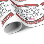 Ich bin EIN KONSERVATIVER Geschenkpapier (Rolleneckpunkt)