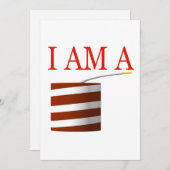 Ich bin ein Kracher Einladung (Vorne/Hinten)