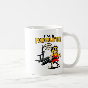 Ich bin ein Kraftdreikampf Alles tut weh Fitnessst Kaffeetasse
