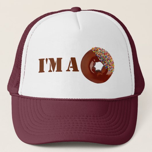 Ich bin ein Krapfen 2 Truckerkappe (Vorderseite)