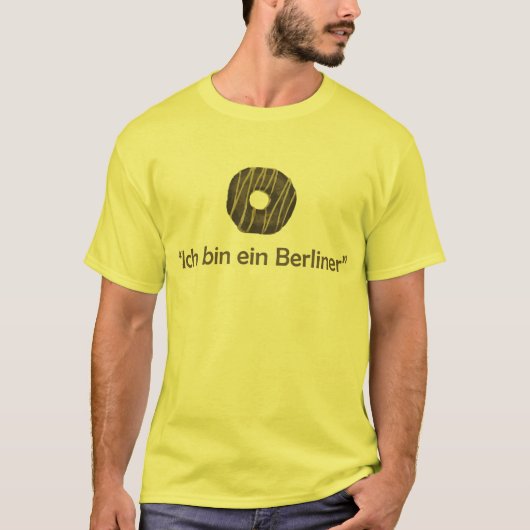 Ich bin ein Krapfen T-Shirt (Vorderseite)