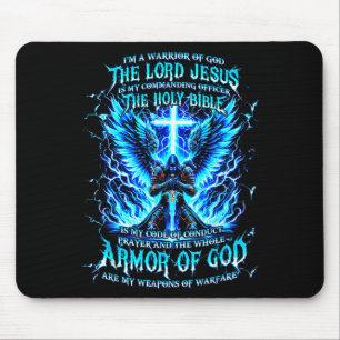 Ich bin ein Krieger der Gottesrüstung Christlich Mousepad