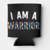 Ich bin ein Krieger-Design. Lege das Puzzleteil au Dosenkühler (Vorderseite)