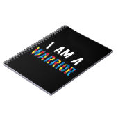 Ich bin ein Krieger-Design. Lege das Puzzleteil au Notizblock (Linke Seite)