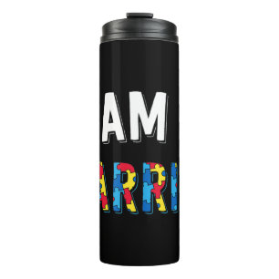 Ich bin ein Krieger-Design. Lege das Puzzleteil au Thermosbecher