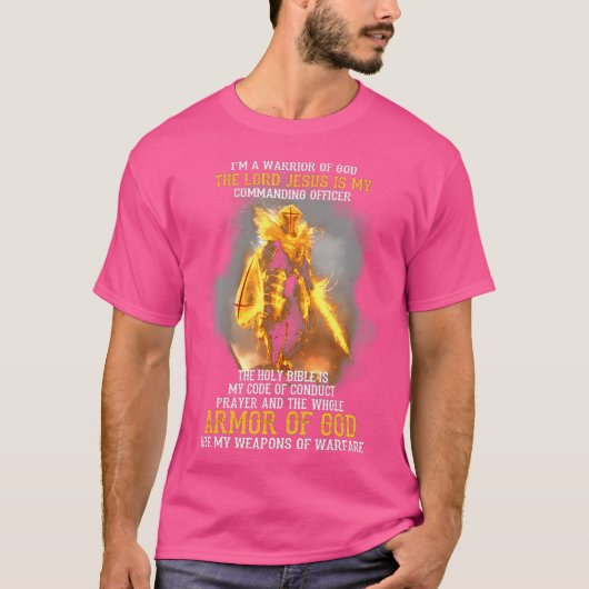 Ich bin ein Krieger Gottes Der Herr, Jesus, ist me T-Shirt (Vorderseite)