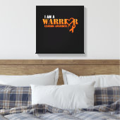 Ich bin ein Krieger Leukämie Bewusstsein Orange Ri Leinwanddruck (Insitu (Schlafzimmer))