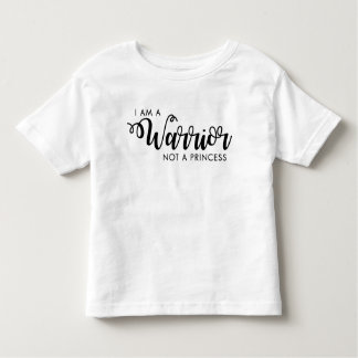 Ich bin ein Krieger nicht eine Prinzessin Toddler Kleinkind T-shirt