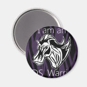 Ich bin ein Krieger.png Magnet (Vorderseite/Rückseite)