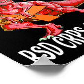 Ich bin ein Krieger Rsd Crps Bewusstsein Dinosauri Poster (Ecke)