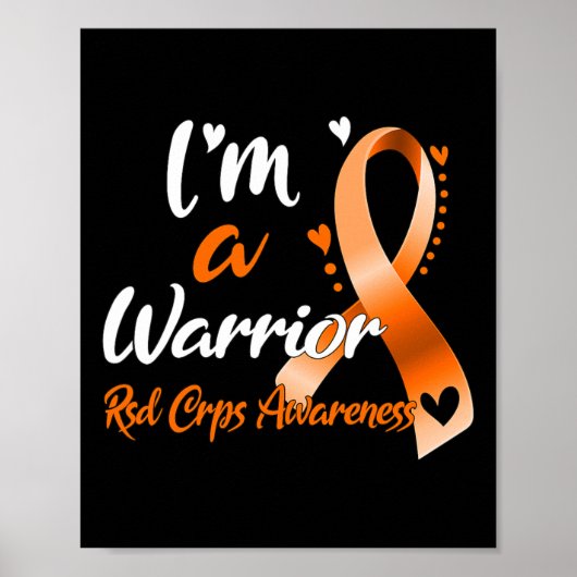 Ich bin ein Krieger-Rsd-Crps-Bewusstsein Poster (Vorne)