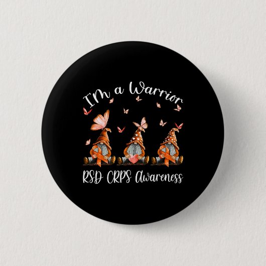 Ich bin ein Krieger-Rsd-Crps-Bewusstseinsgewinner Button (Vorderseite)
