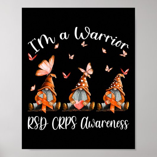 Ich bin ein Krieger-Rsd-Crps-Bewusstseinsgewinner Poster (Vorne)