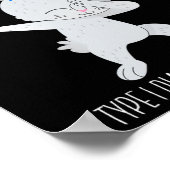 Ich bin ein Krieger Typ 1 Diabetes Bewusstsein T1d Poster (Ecke)