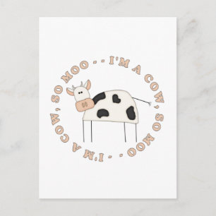 Ich bin ein Kuh T-Shirts und Geschenke Postkarte