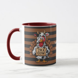 Ich bin ein Kuh Truthahn Lustige Thanksgiving-Ve Tasse