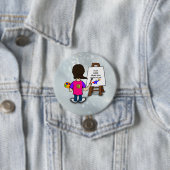 Ich bin ein Künstler, farbenfrohes Design, Button (Beispiel)